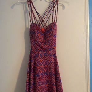 Orange & Blue Game Day Dress